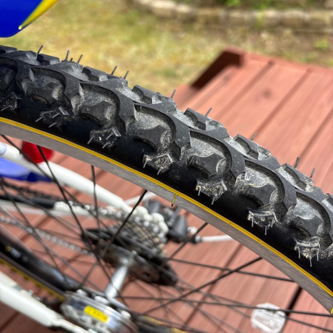ブリヂストン 子供用自転車 青　24インチ　7段変速ギア