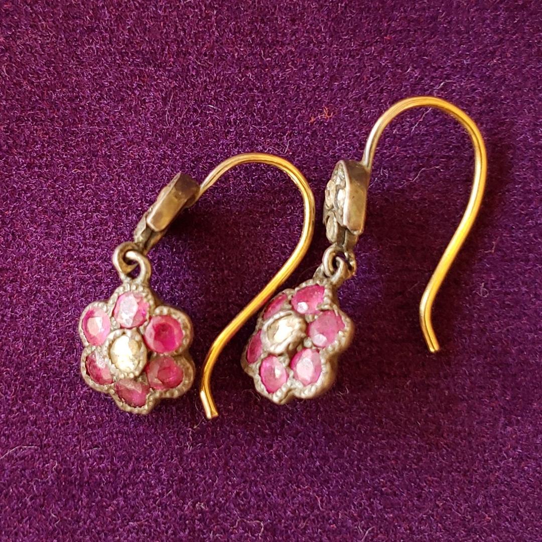 1800年代 アンティーク ピアス