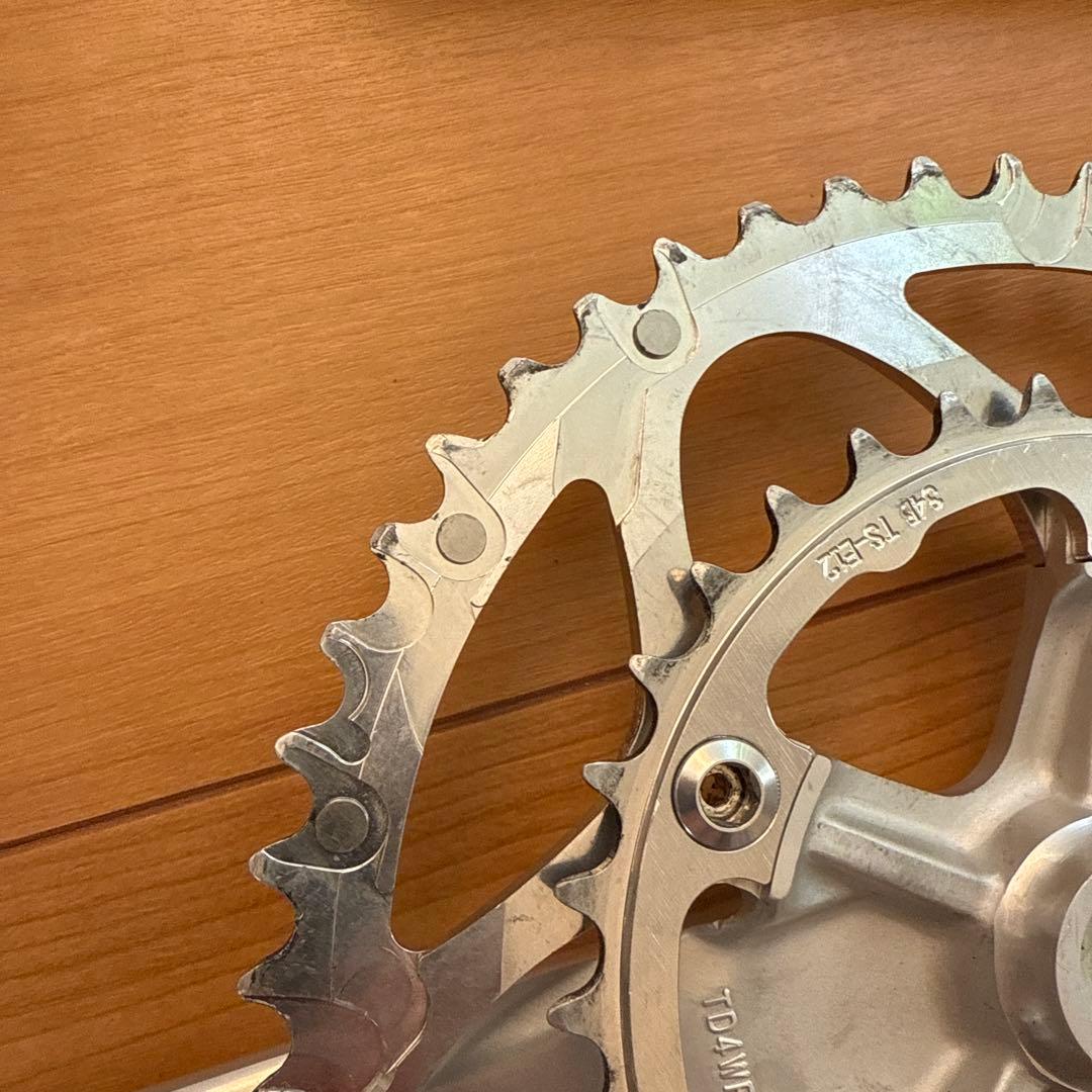 Sugino Might Tour クランクセット シルバー