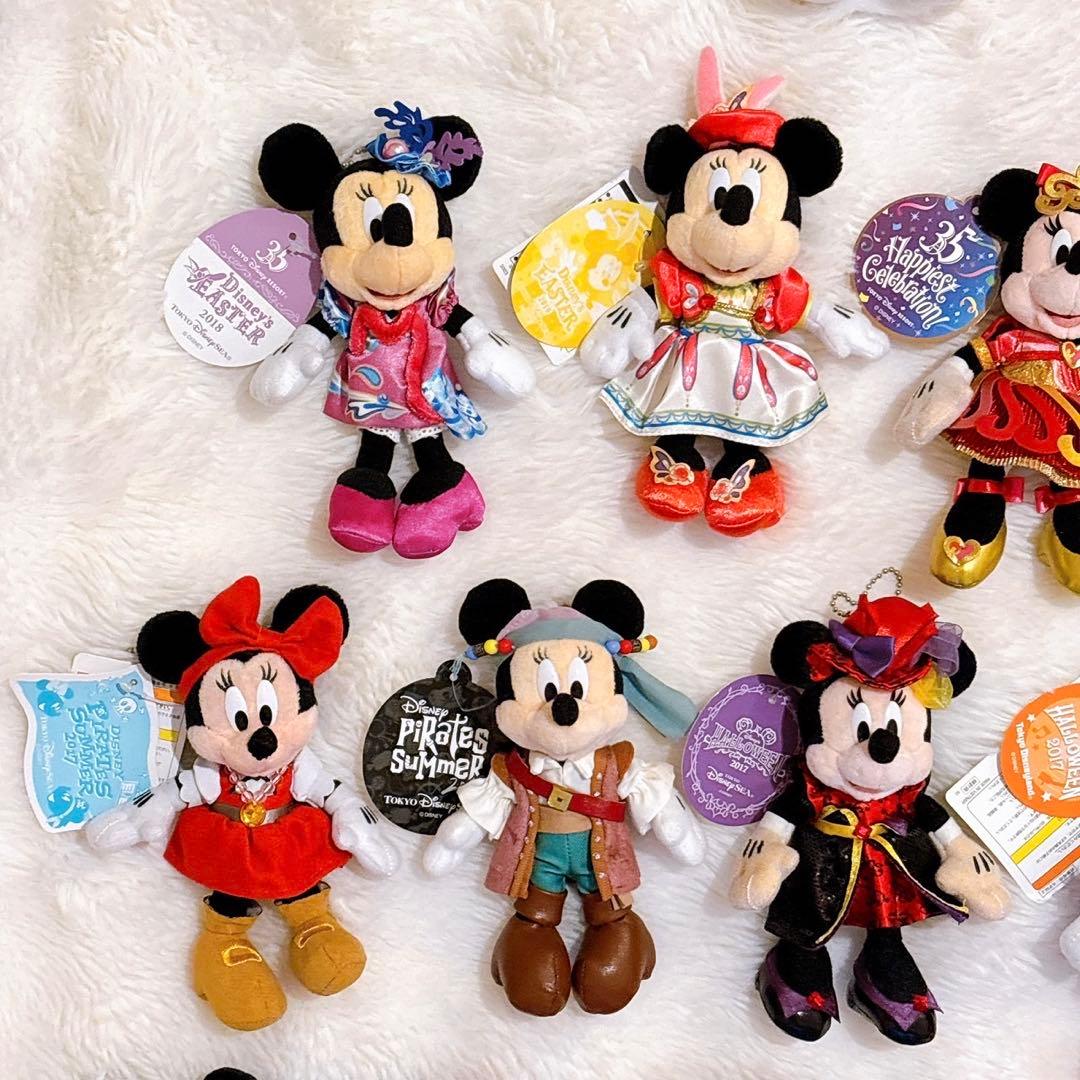 ミニー ぬいぐるみバッジ 16点 + おまけ2点　BBB ハロニュ　など