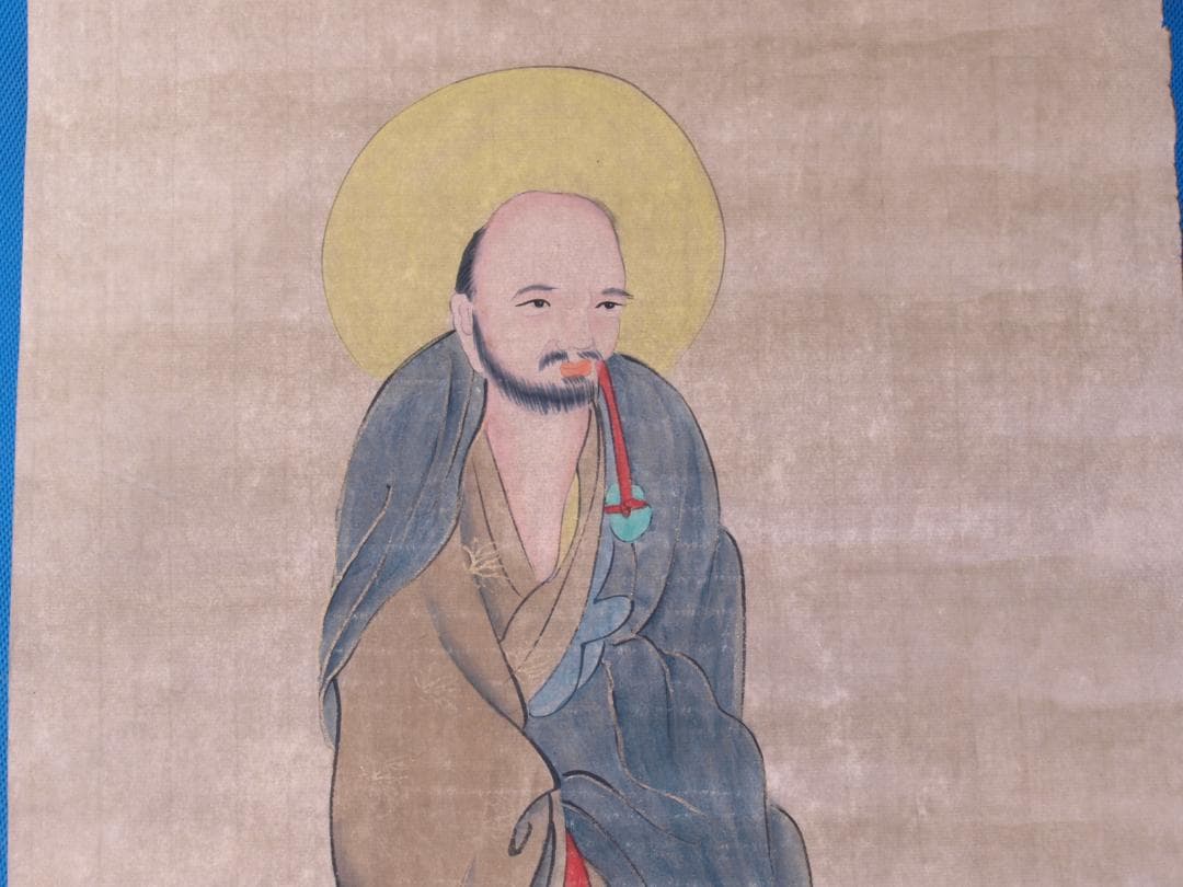 蔵整理品　中国清時代絵　肉筆水彩絵　骨董品　唐物 R1702 C6-3