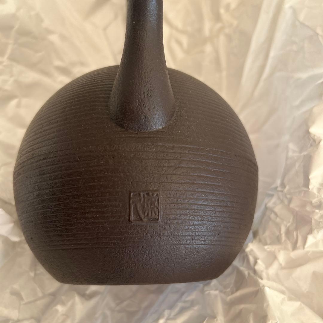 新品未使用　希少な鈴木盛久　日の丸形鉄瓶