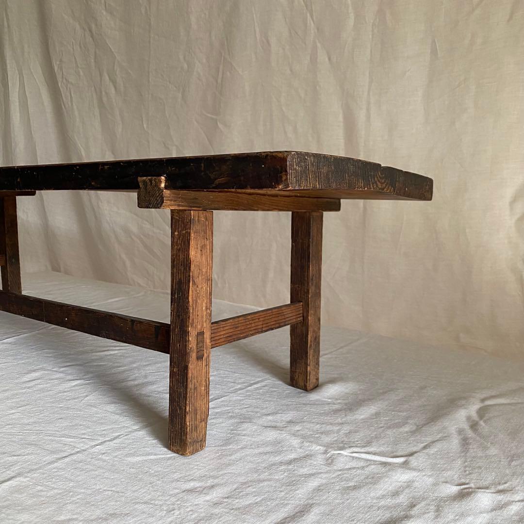 古い黒木の文机 アンティーク