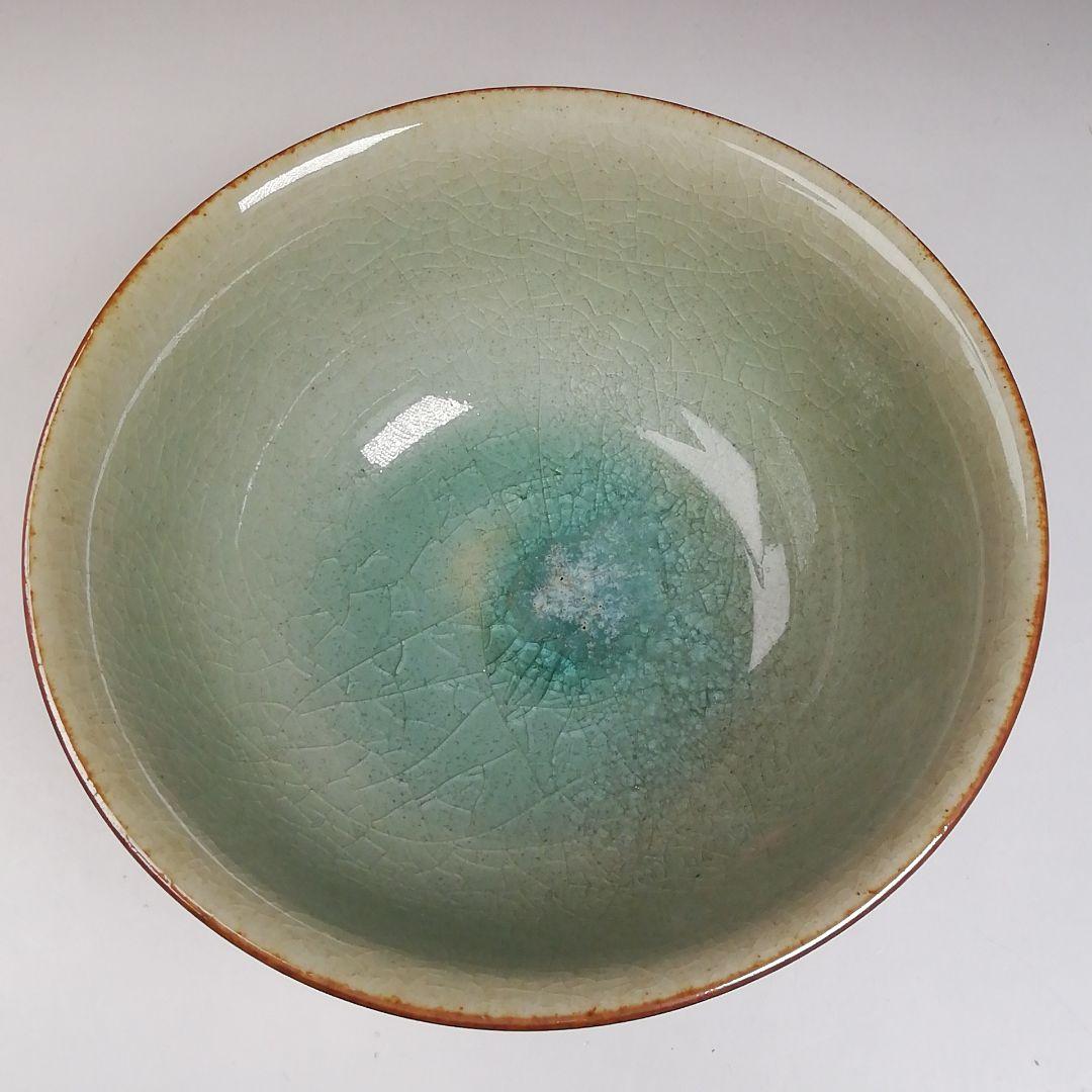 Ｗ５６　茶碗　『象眼手　茶碗』『伊勢美夜之窯　八木秀夫 作』共箱　抹茶碗　茶道具