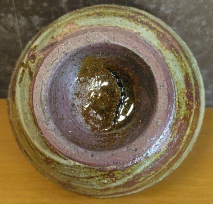 人間国宝 金城次郎 壷屋焼ぐい呑(魚紋ぐい呑）栞 共箱 壺屋焼 やちむん 美品