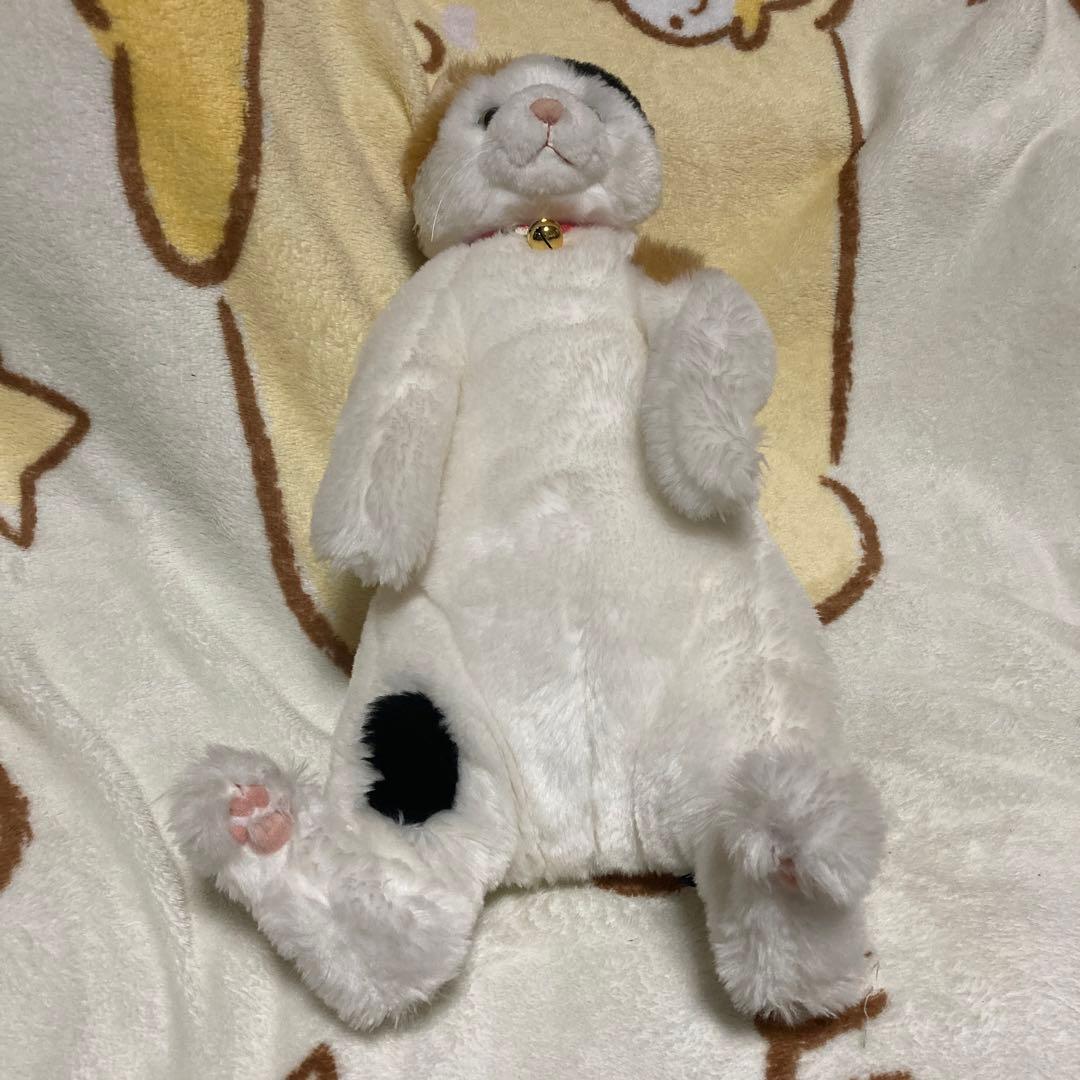 cuddly カドリー　小春　鈴ハートの穴　三毛猫　ぬいぐるみ　中古品