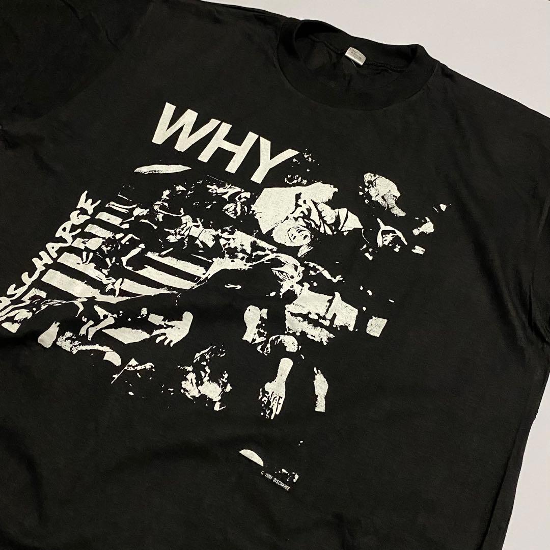 新品 DISCHARGE WHY 90s PUNK CRUST 日本製 GISM