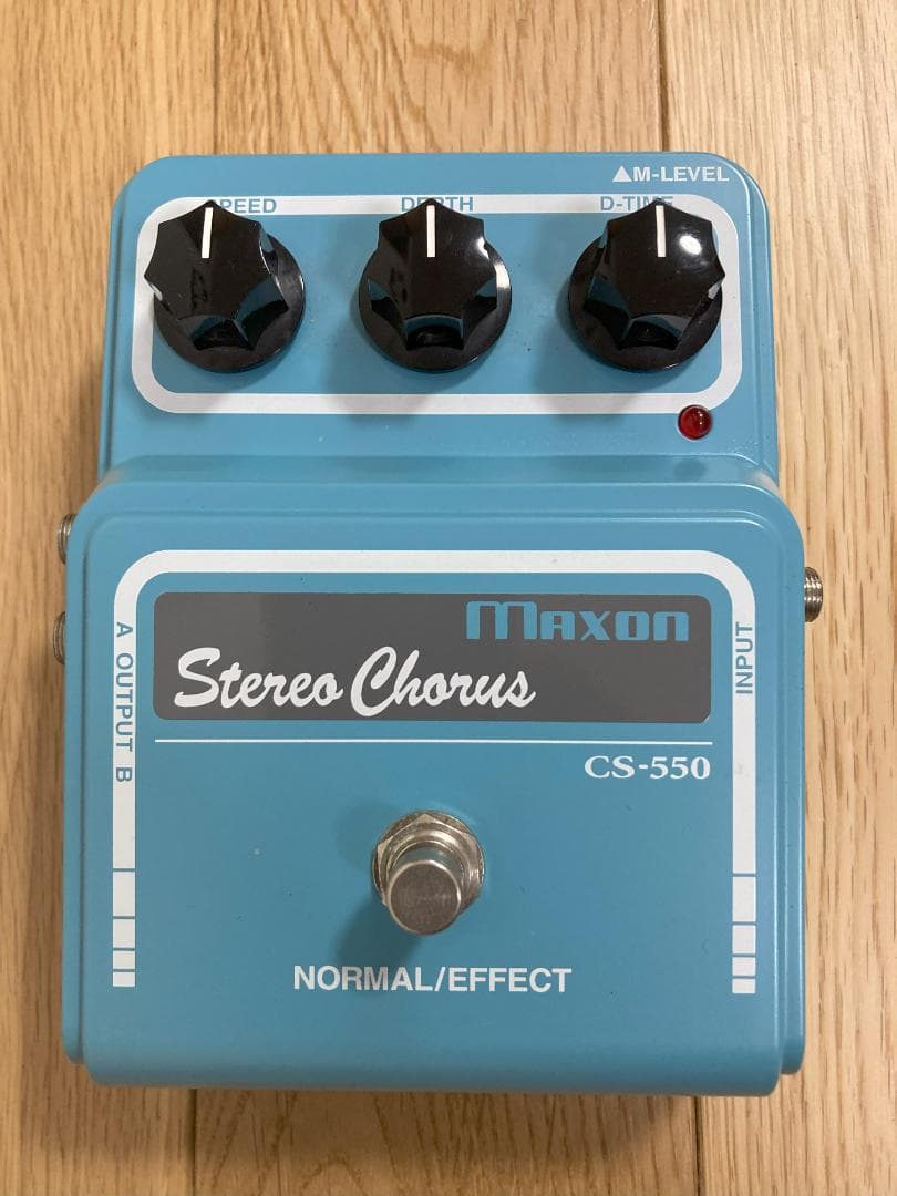 MAXON CS-550 ステレオコーラス(箱、取扱説明書、ACアダプターあり)