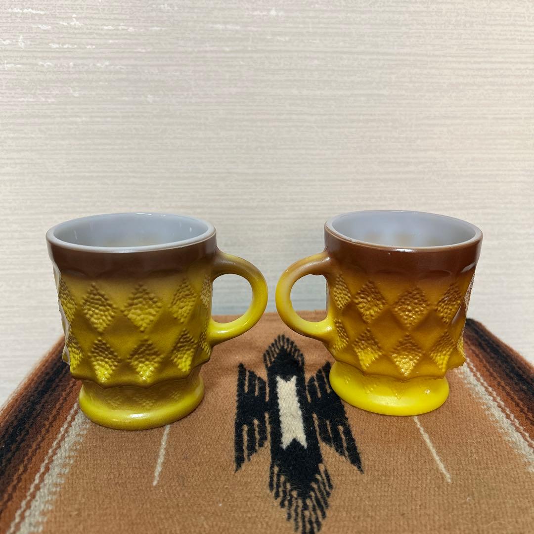 ファイヤーキング　キンバリー　イエローマグカップ 2個セット　ミッドセンチュリー