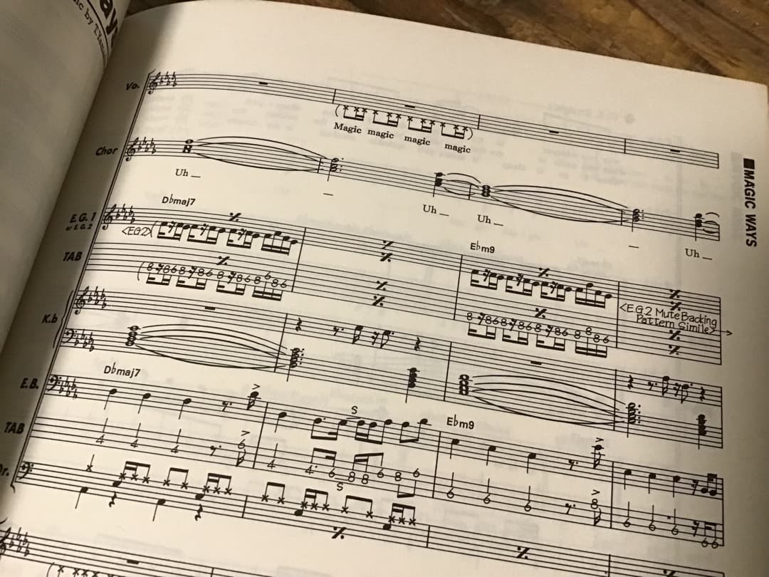 ★楽譜/山下達郎/ビッグウェイブ/Big Wave/タブ譜/バンドスコア