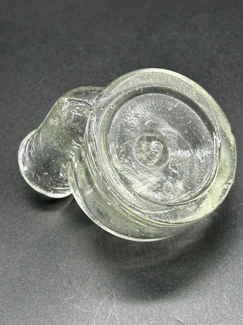 クツ型インク瓶　サムライインキ　レトロ瓶　ガラス　ペロペロ