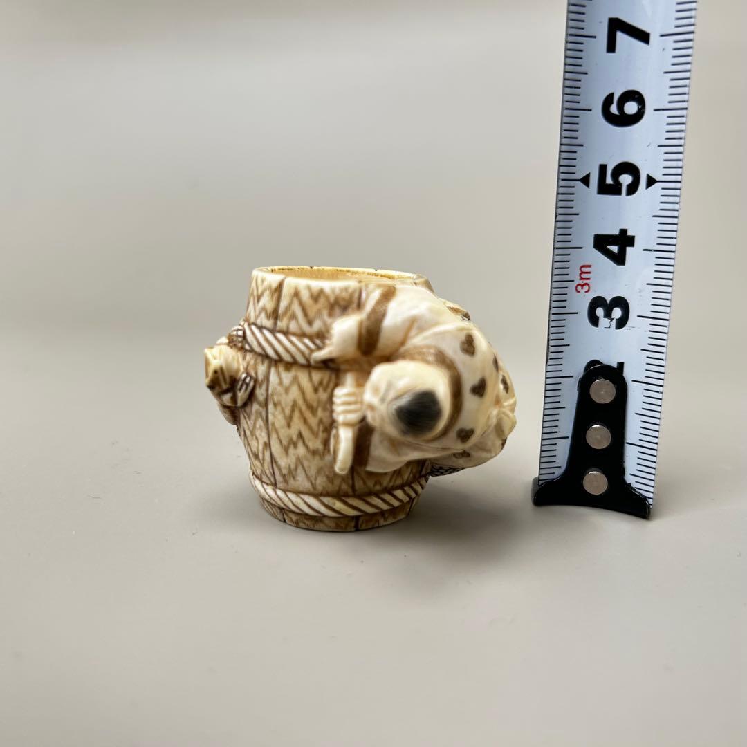 彫刻極上根付天然素材アンティーク骨董飾り物古美術置物細密細工