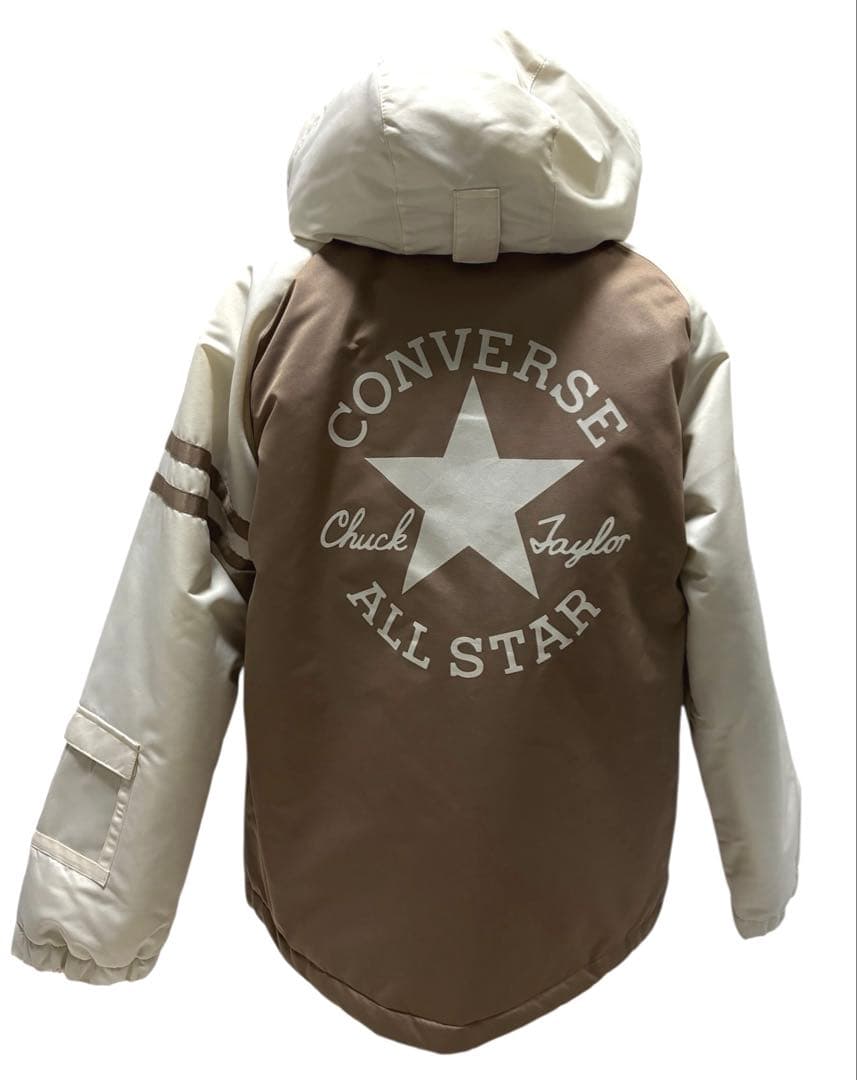 新品スキースノボウェア150コンバース上下セパレートセットサイズ調整可能男女兼用