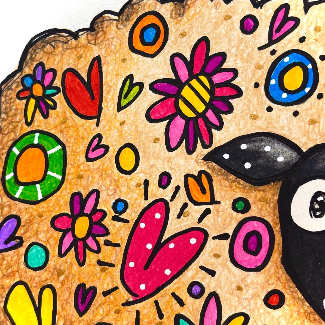 J*x様 「 欠けているから輝ける 」｜絵画 原画 抽象画 動物画 ドローイング