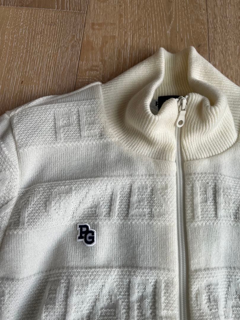 【美品】PEARLYGATES防寒ニットブルゾン