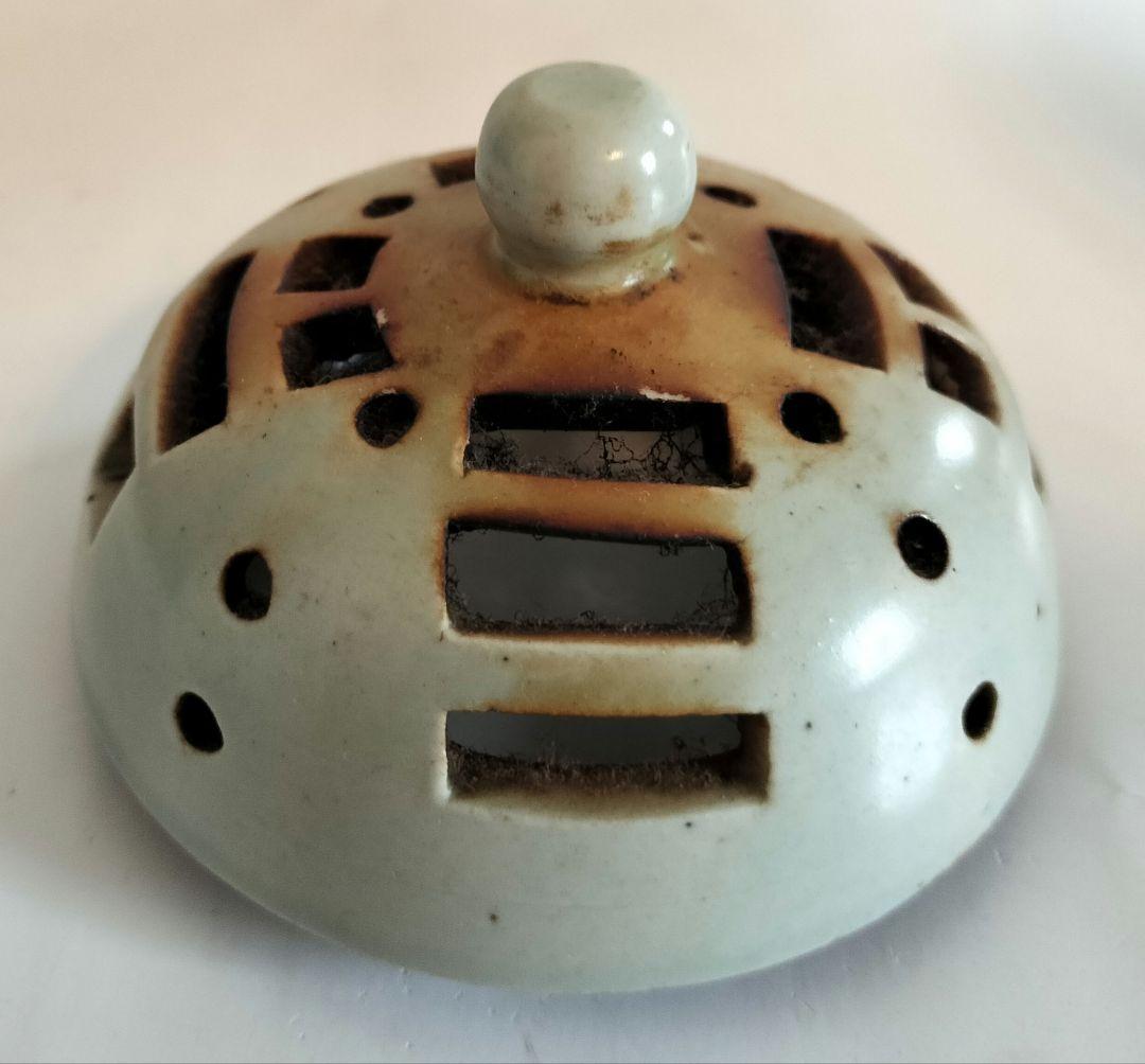 李朝　白磁香炉