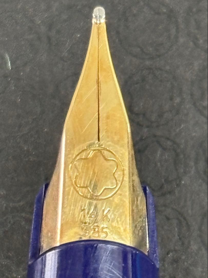 14K モンブラン 希少 レア　万年筆　ジェネレーション ブルー