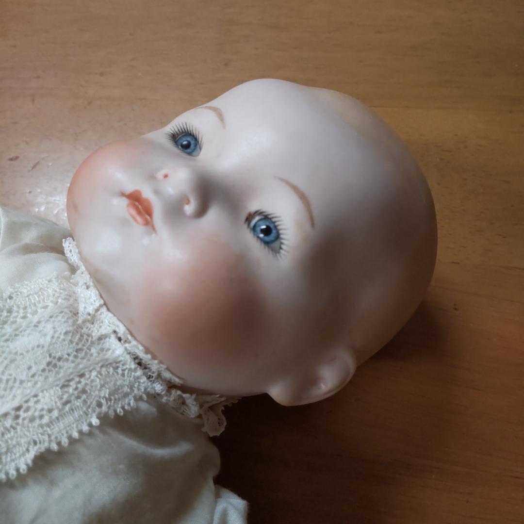 アーモンドマルセルタイプ　ベビードール　アンティーク風　人形　ブロカント　蚤の市