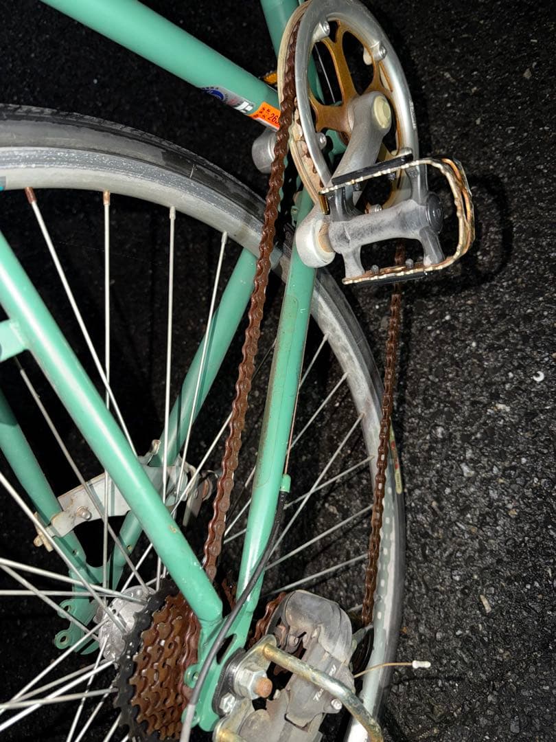 VIM BIKE 緑色 自転車クロスバイク ベージュグリップ