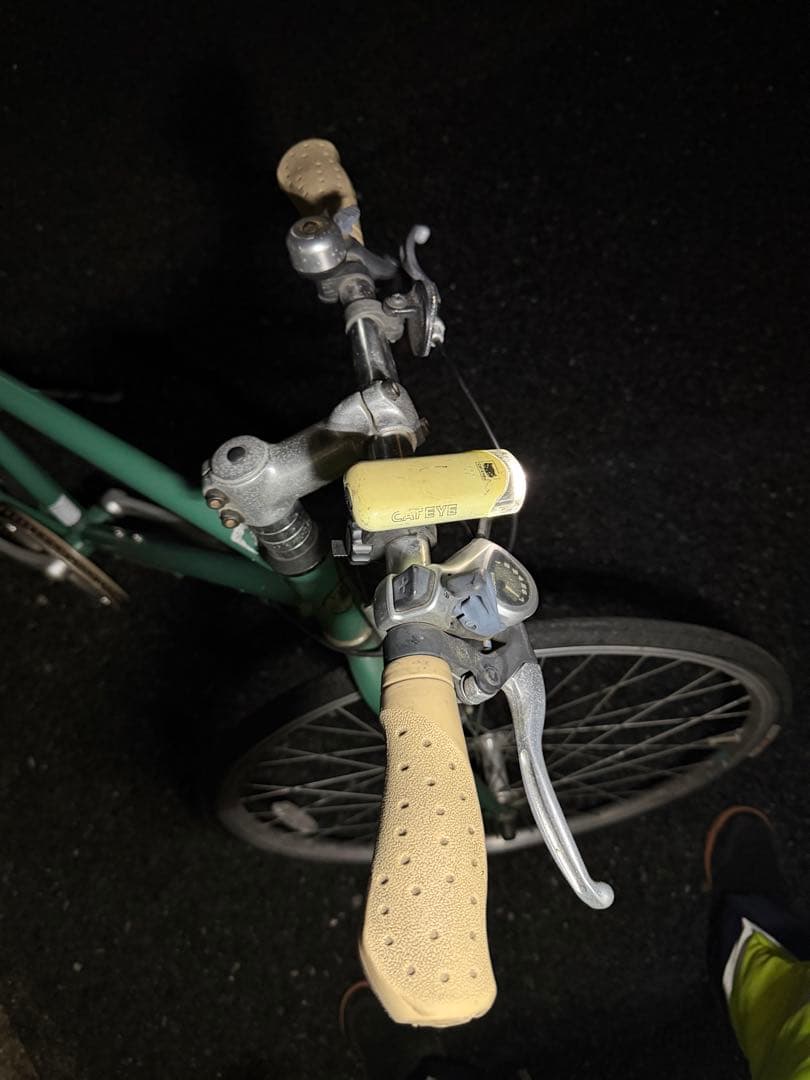 VIM BIKE 緑色 自転車クロスバイク ベージュグリップ