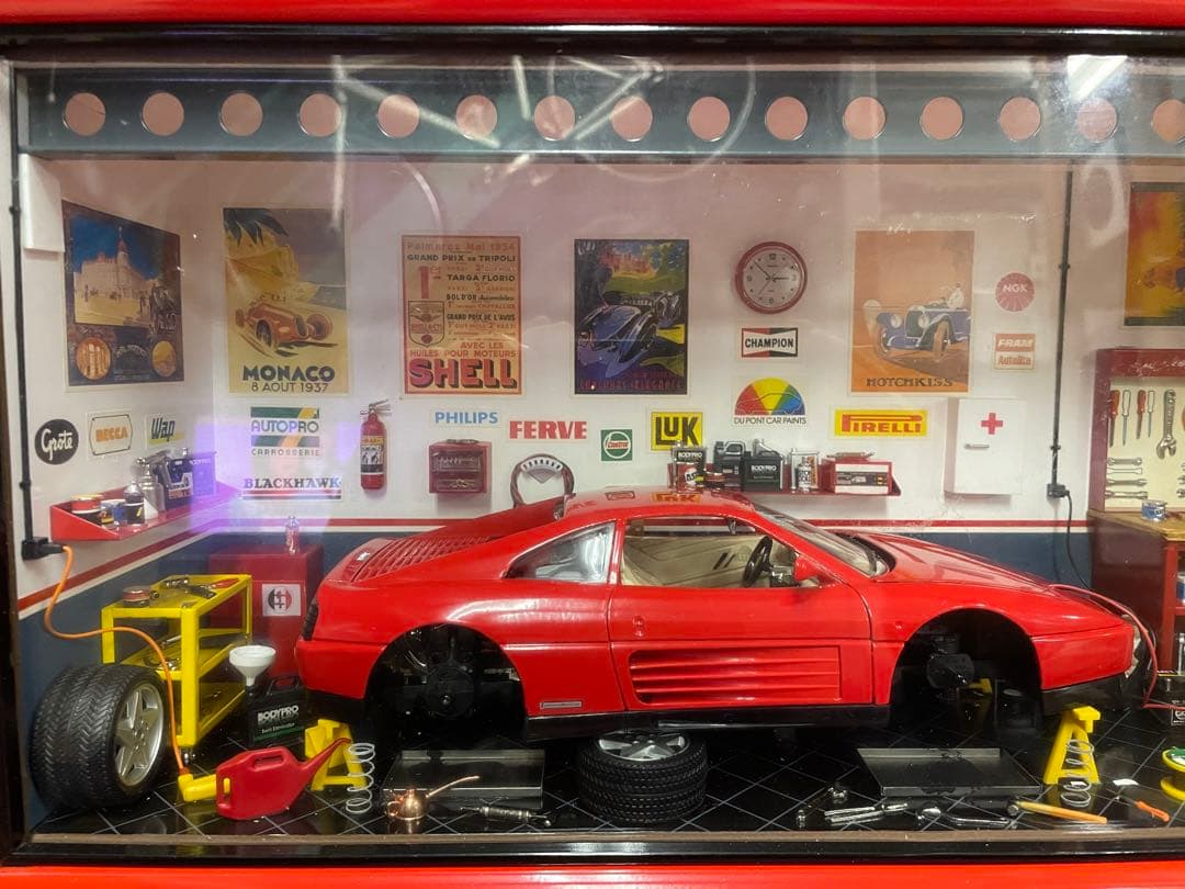 フェラーリ348 TB　ミニガレージセット