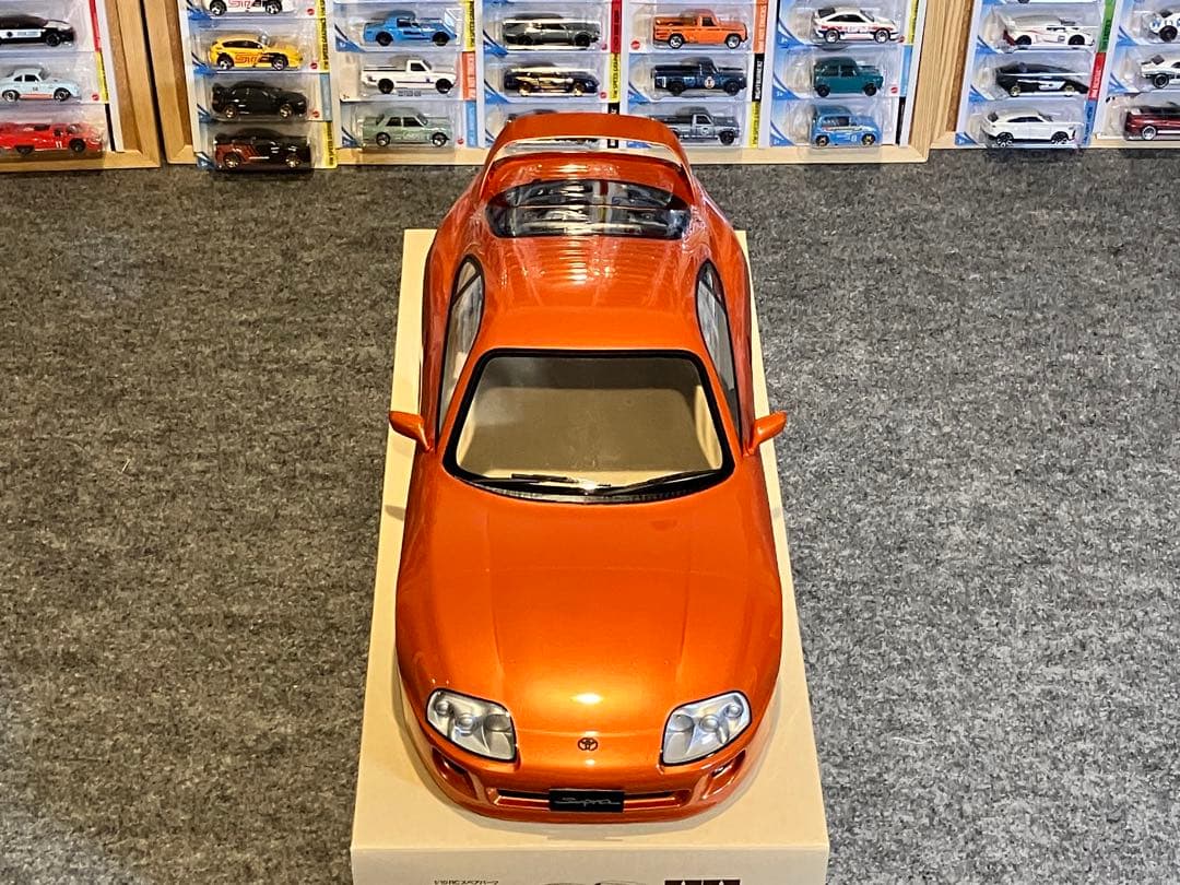 タミヤ ラジコン RC トヨタ スープラ 塗装済スペアボディ メタリックオレンジ