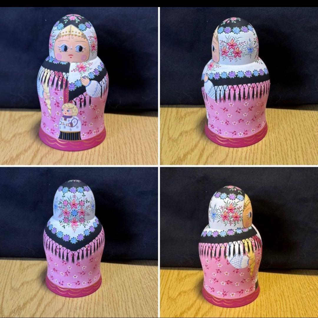 セール❗️ロシア　アーティスト　ダリア　ミッチィナ作品。マトリョーシカ。6体。