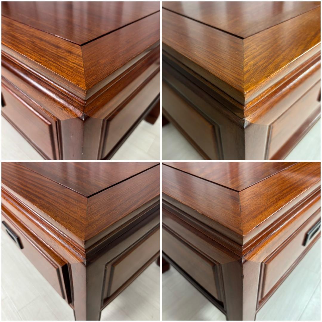 中国家具 唐木 文机 漆塗り 座卓 ローテーブル