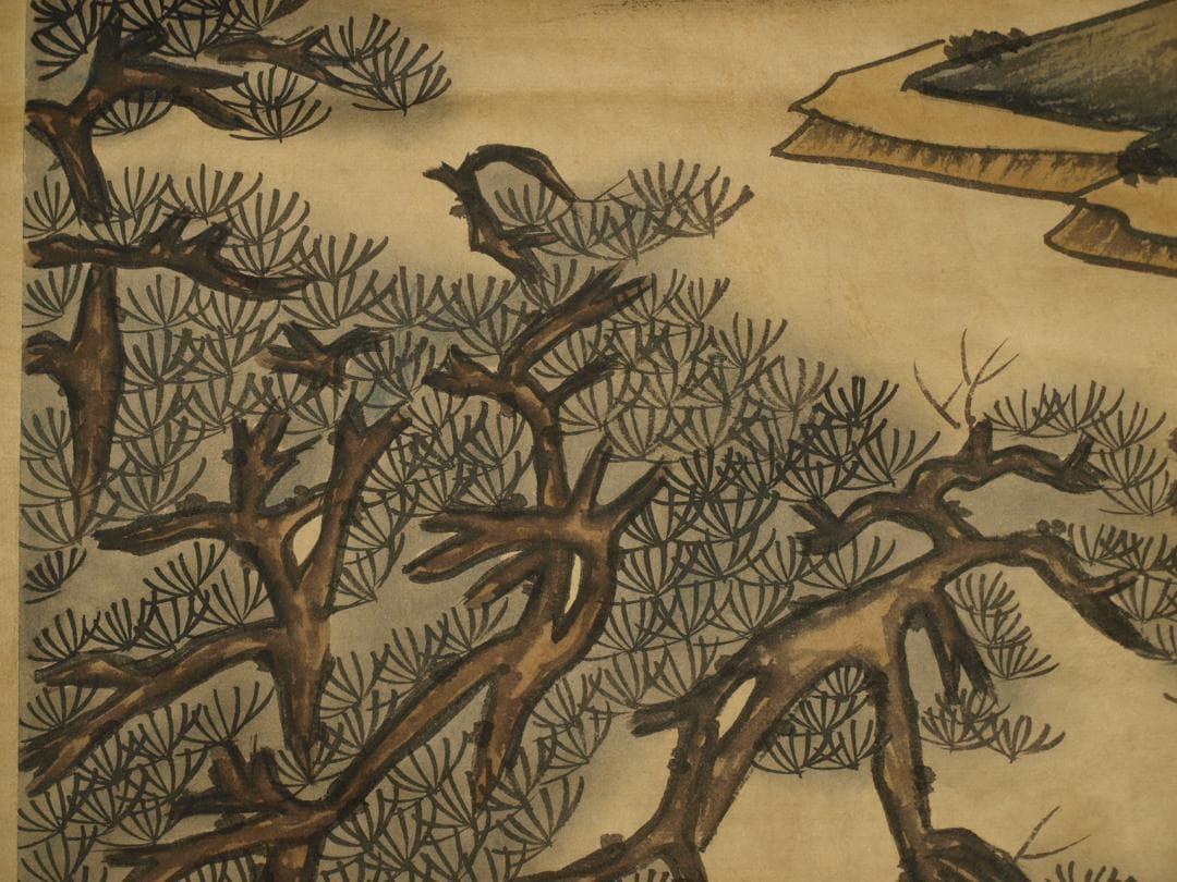 民間仕入れ品　中国唐時代の人物図　肉筆絵　激安骨 BD110A2-2