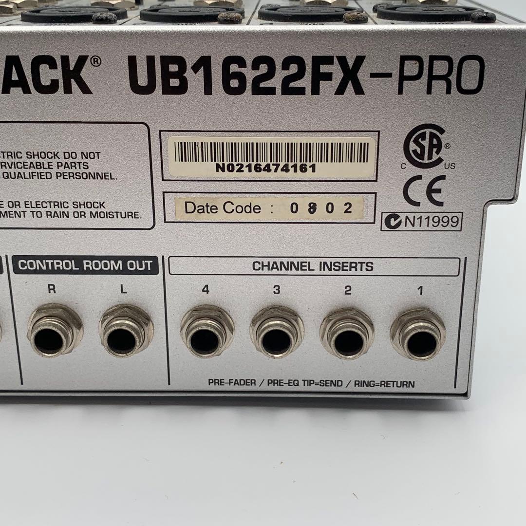 ベリンガー　EURORACK UB1622FX-PRO ミキサー