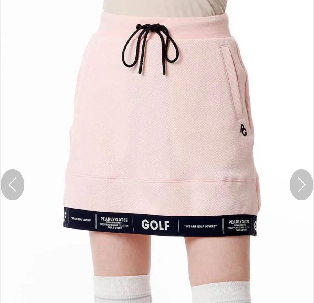 pearlygajes パーリーゲイツ クルーネックニット ロゴスカート