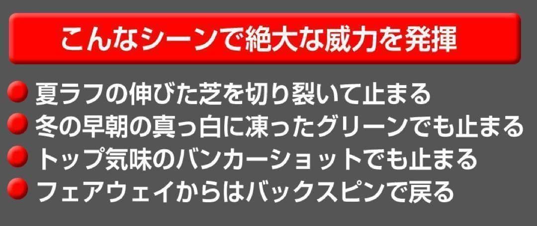 3本セット★世界最強バックスピン！止まって戻って寄せワン連発の激スピンウェッジ