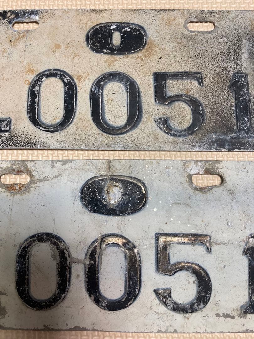 琉球政府発行 軽車両ナンバープレート