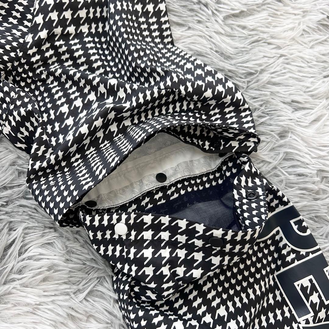 新品　パーリーゲイツ　ワンピース　レインウェア　千鳥柄　ストレッチ　サイズ1