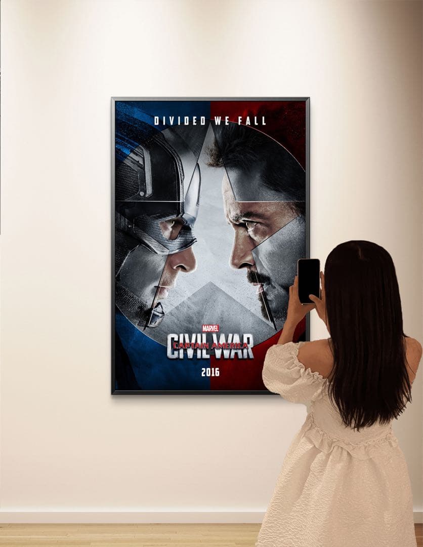 *枚数限定*映画館用両面印刷ポスターUS版:シビル・ウォー/キャプテンアメリカ