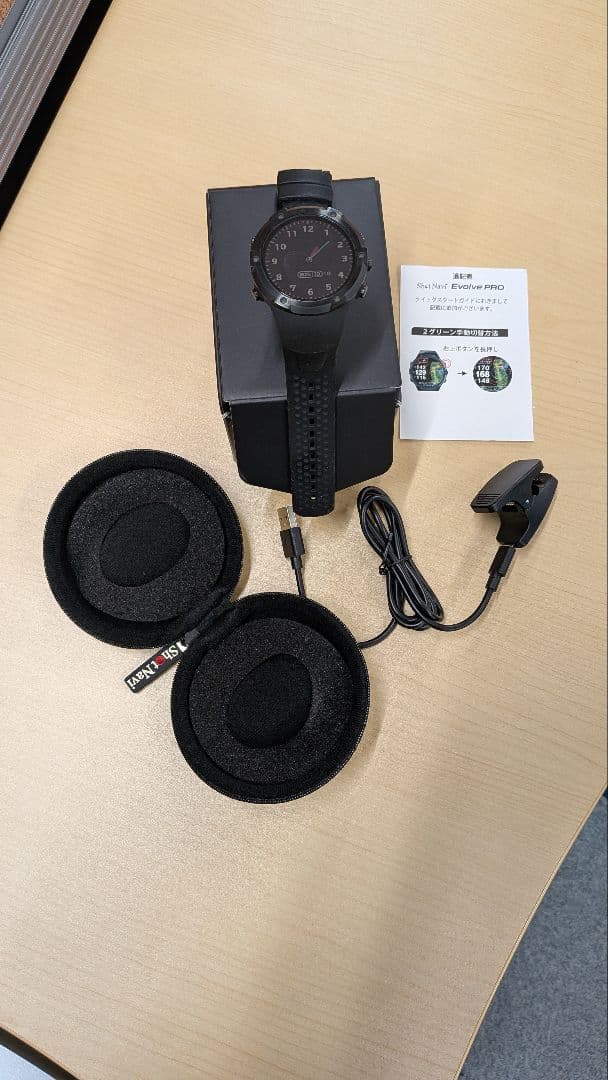 GPSナビ付き腕時計 ブラック　Shot Navi Evolva