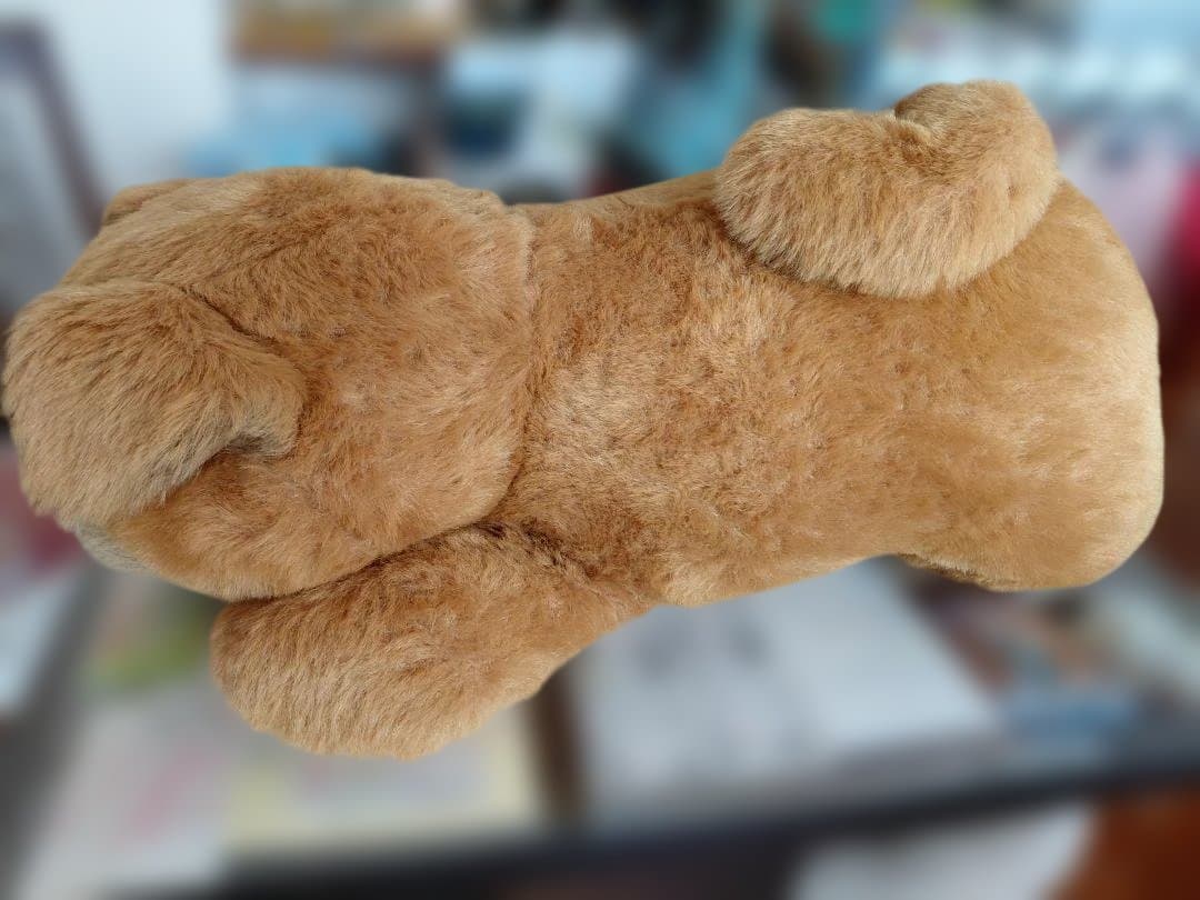 【三英】昭和 レトロ 特大 チャウチャウ ぬいぐるみ茶色の犬