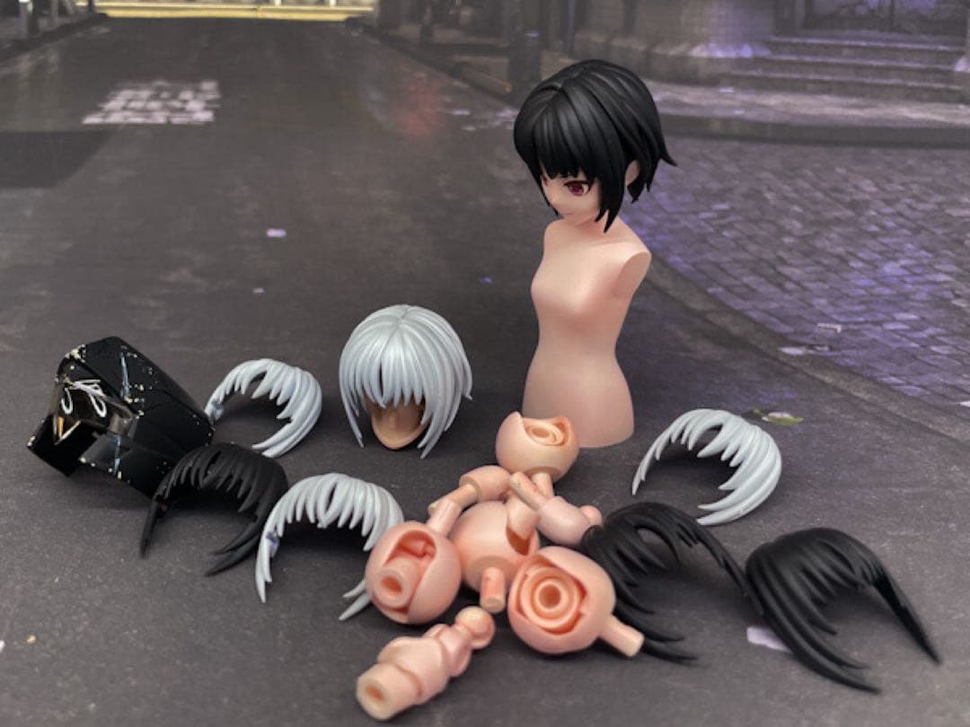 無限邂逅メガロマリアネクロフェイス　完成品　創彩少女庭園　ショートウィッグ付き