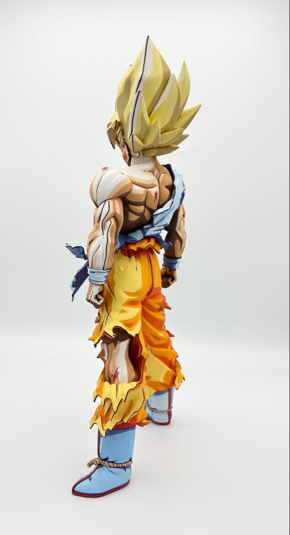 ドラゴンボール　フィギュア　伝説の超サイヤ人　孫悟空　リペイント　二次元彩色