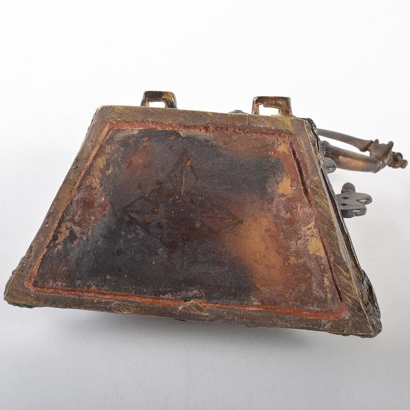 仏教美術　古銅鍍金　チベット仏　仏像　置物　D　R6744