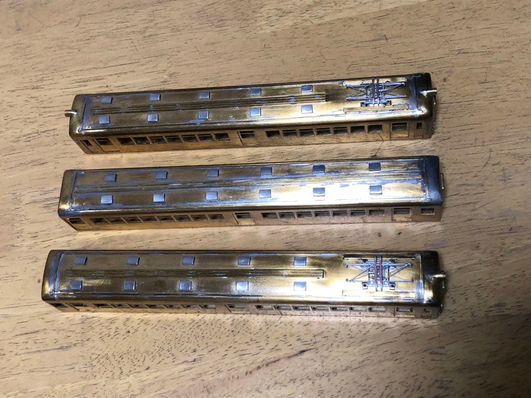 タニカワ　近鉄2250系3扉化3両セット、組立途中。