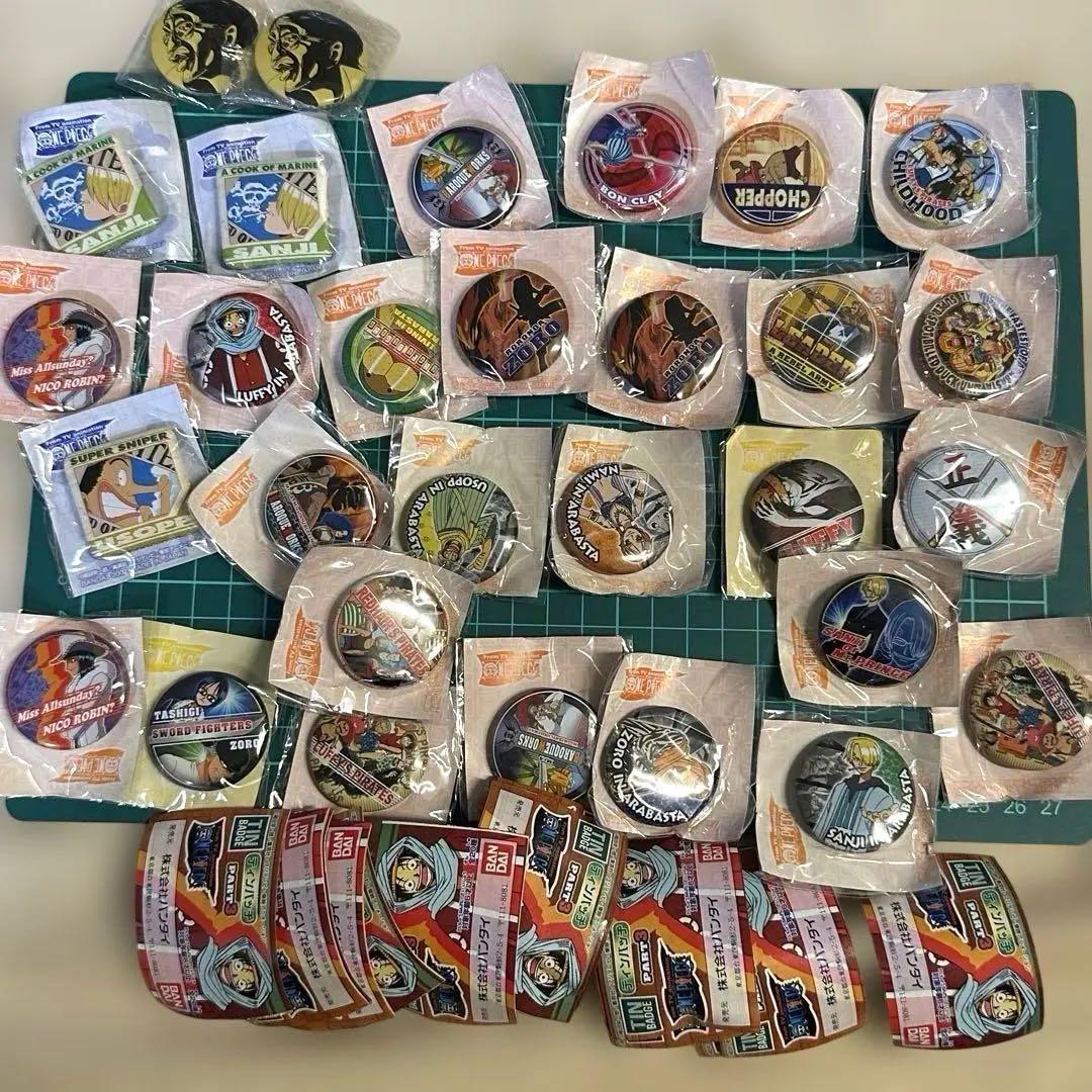 ワンピース　アラバスタ編　ガチャ缶バッジ　昔　初期　レトロ　大量まとめ売りセット