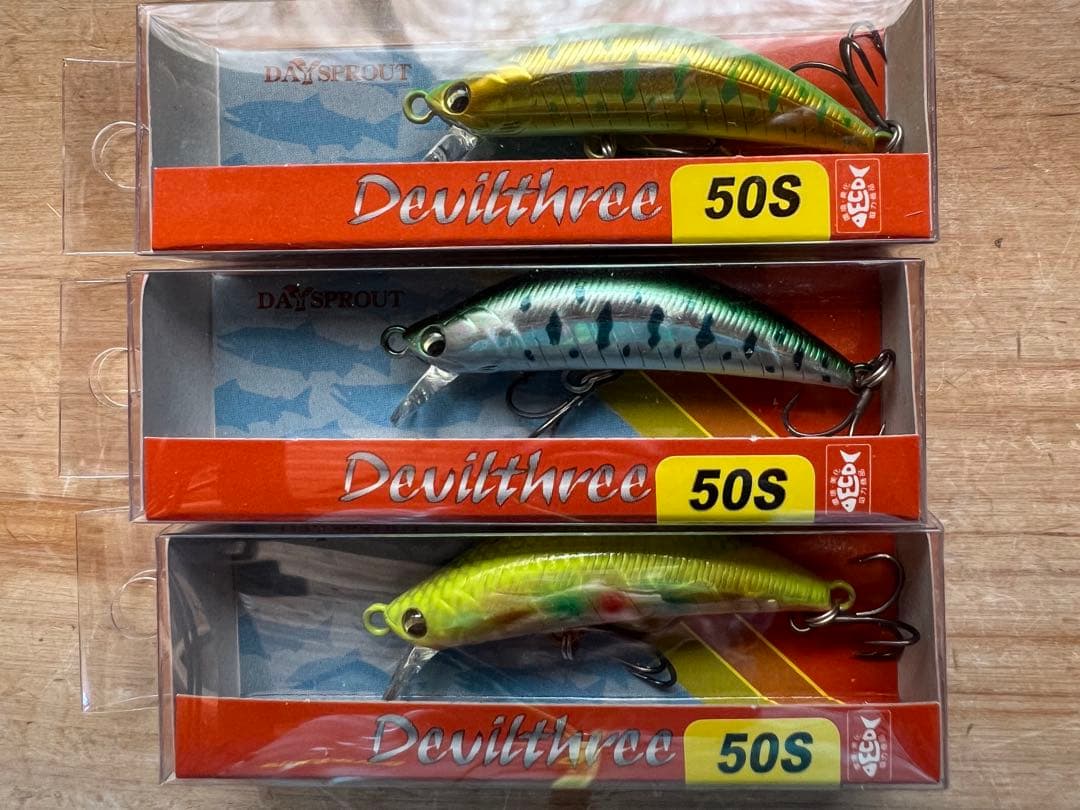 渓流ミノー　ディスプラウト デビルスリー50S 6個セット