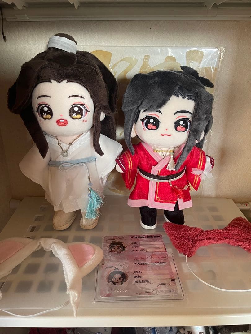 天官賜福 minidoll ぬい 謝憐 花城 三郎 ＋謝隣1