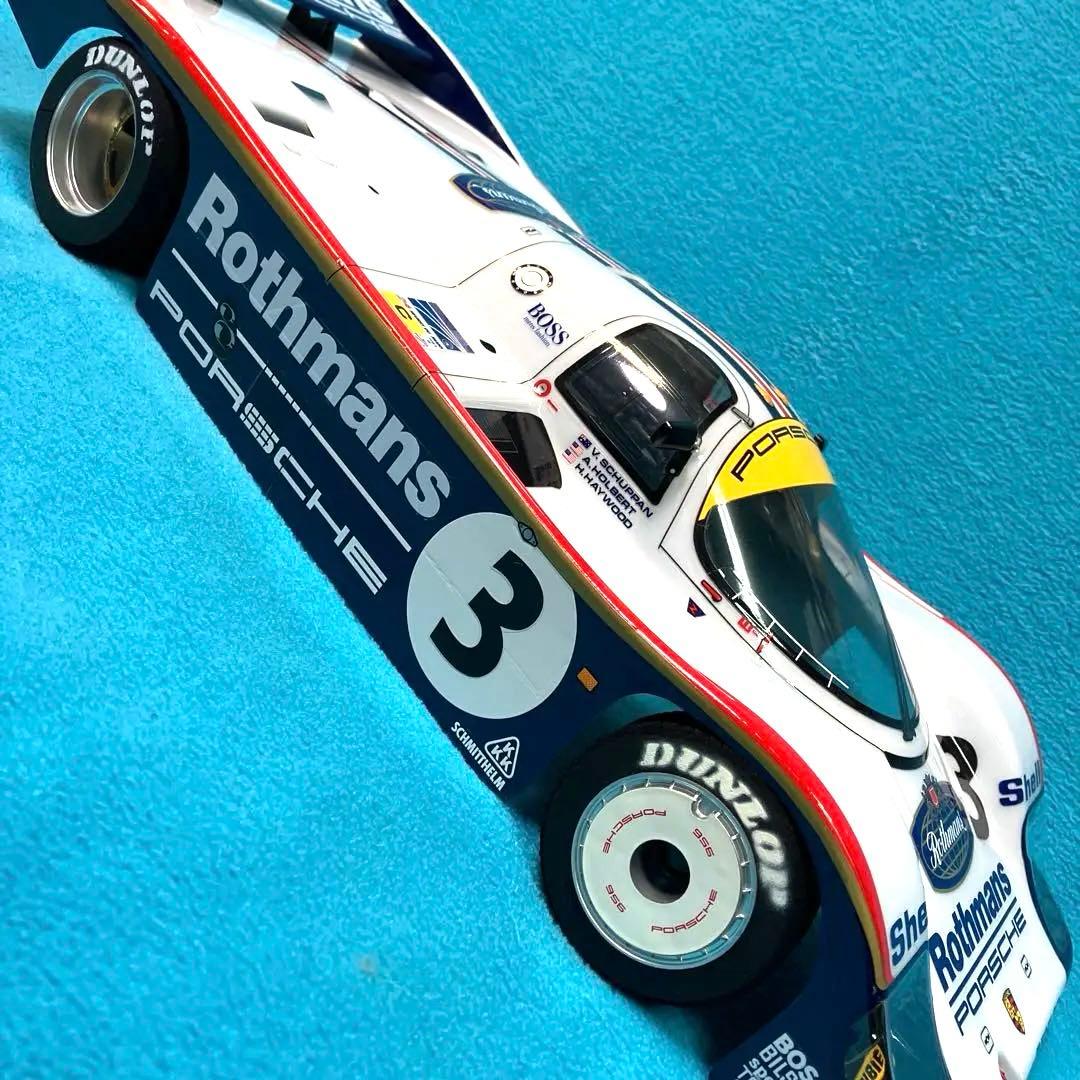 タミヤ RCカー ボディ & タイヤホイール ポルシェ956 塗装ミスあり