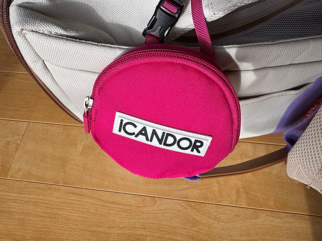 ICANDOR メッシュ窓付きキャリーバッグ　クッション無し