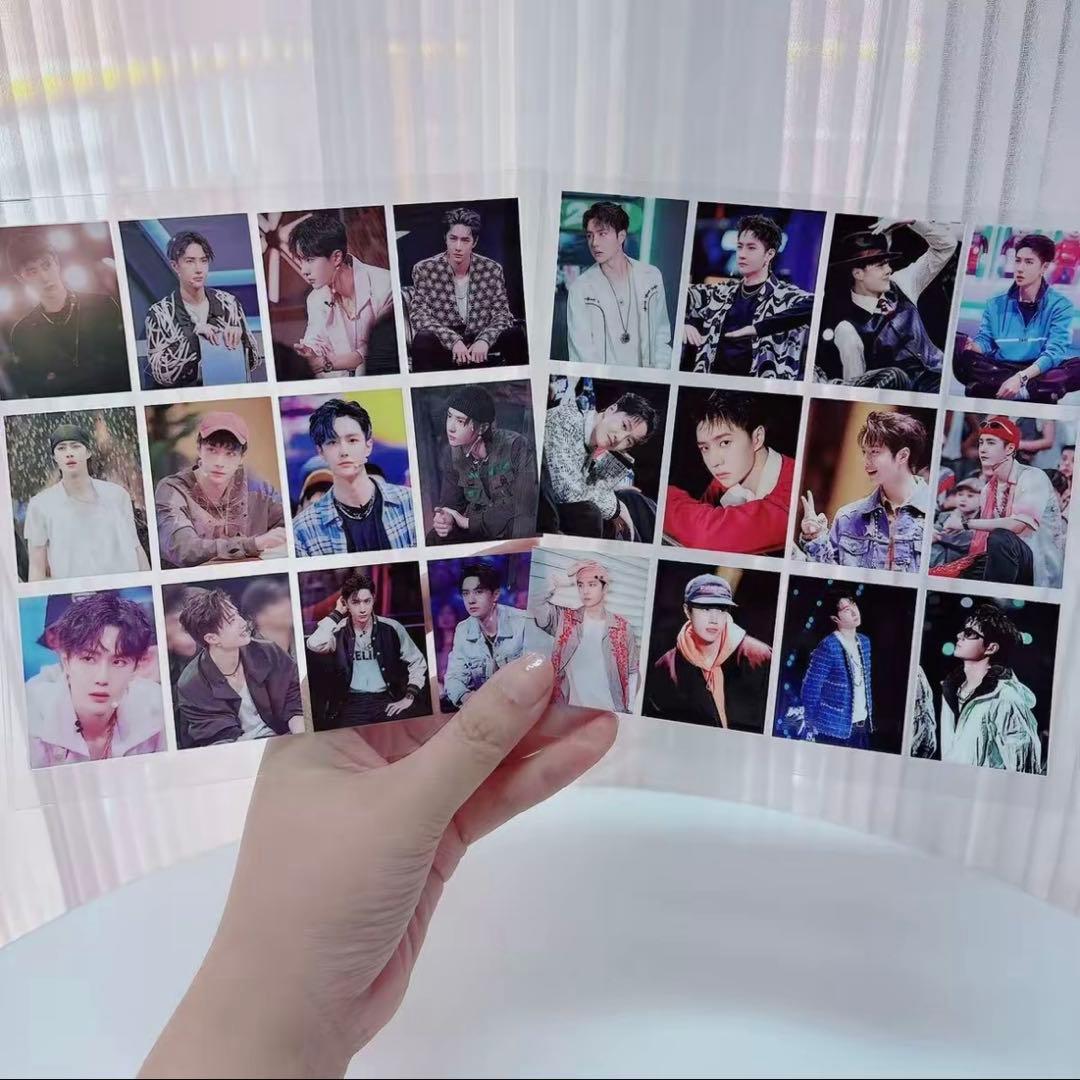 15×15cm 王一博 転写ステッカー 耐油 防水ステッカー　2枚　28セット❣️