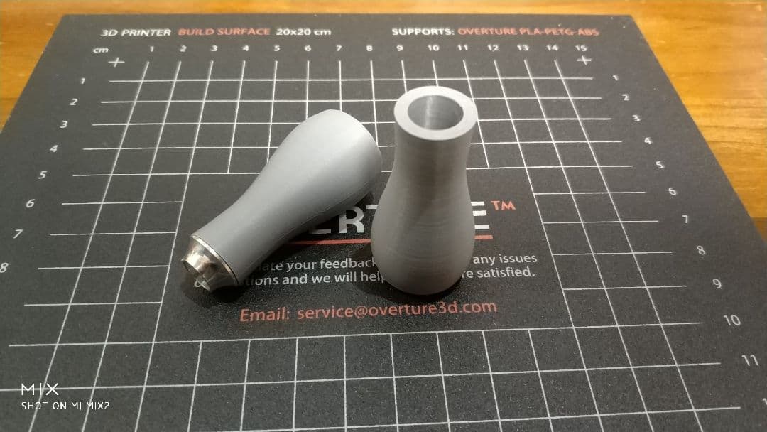 newカラー　マットグレー　ハンドメイドノブ　タイプJ3　2個1セット