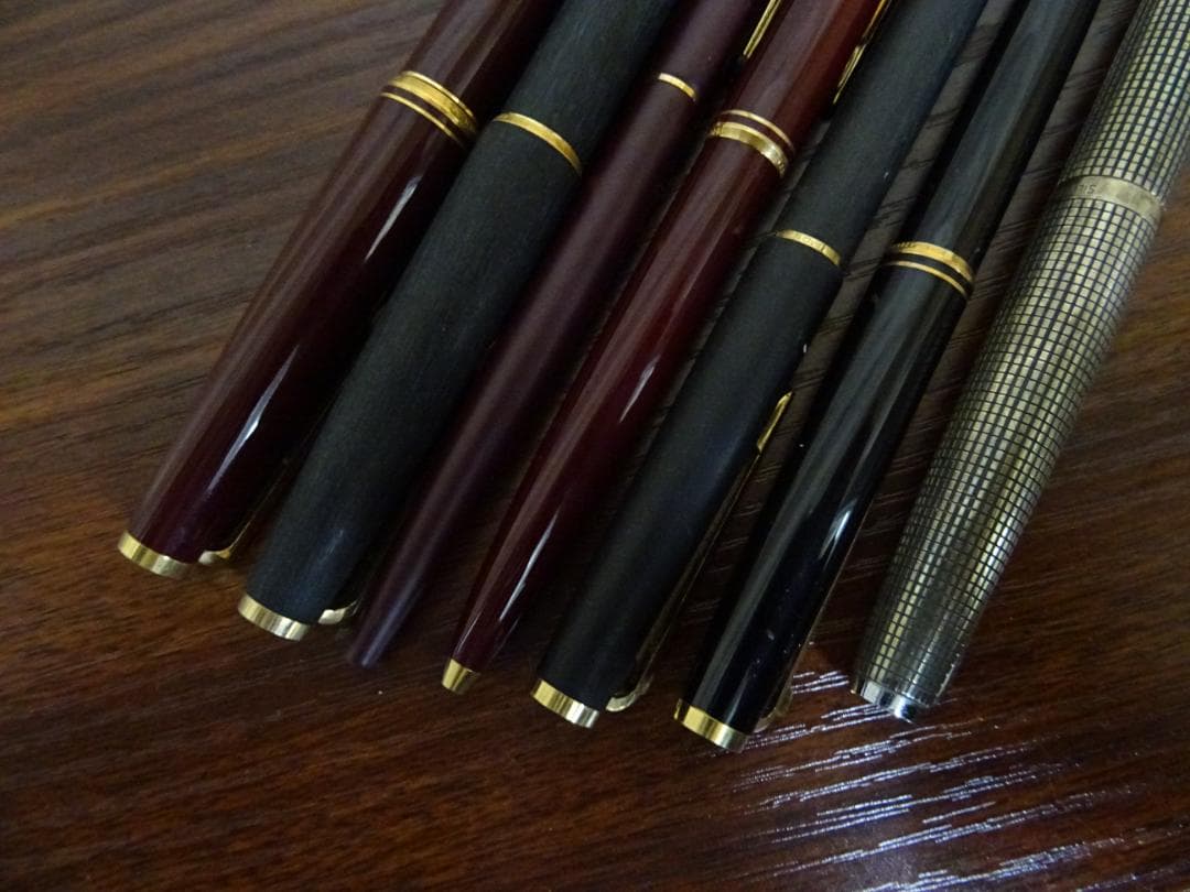 藤05 万年筆 ボールペン 7本 まとめ売り ペン先地金有 モンブラン セーラー