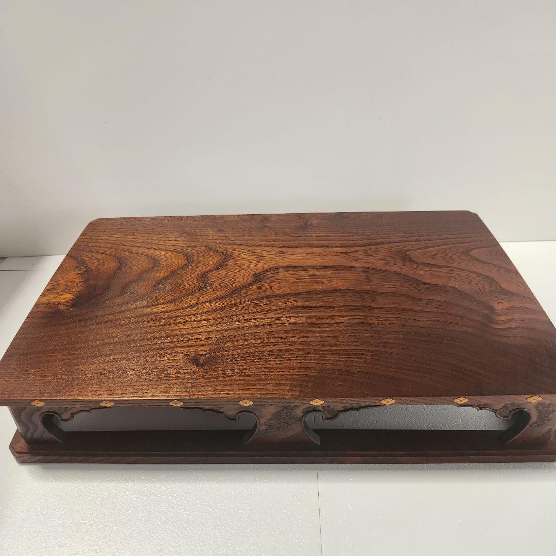 未使用　槐　高級工芸品　木製座卓 伝統的な彫刻デザイン　平卓